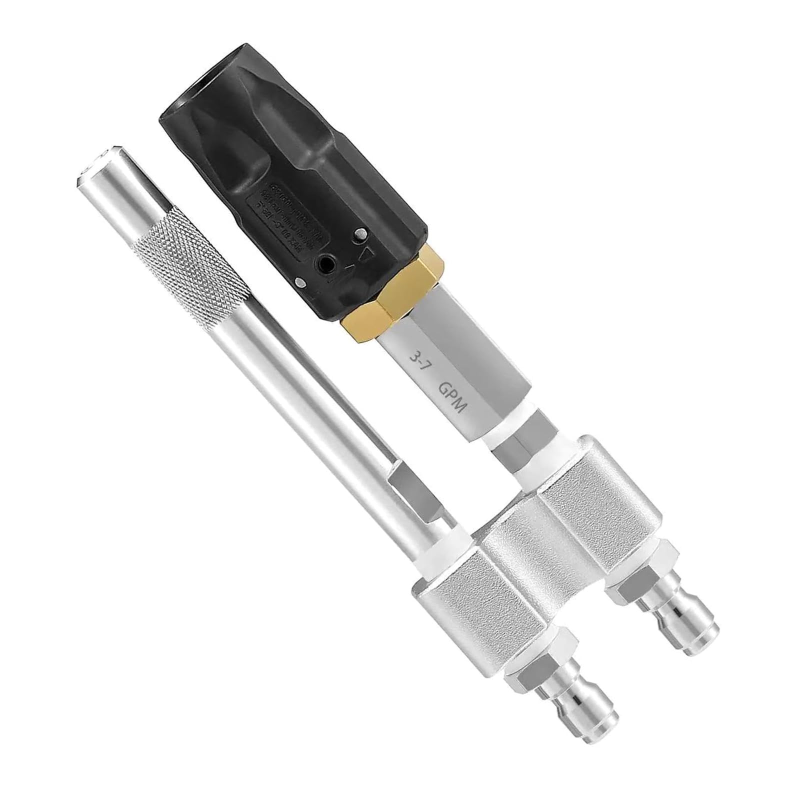 2 in 1 Efficient Soft Wash Nozzle for Roofs Exterior Wall Decks and Fences Adjustable for Pressure Washers Garden Sprayer Attachment