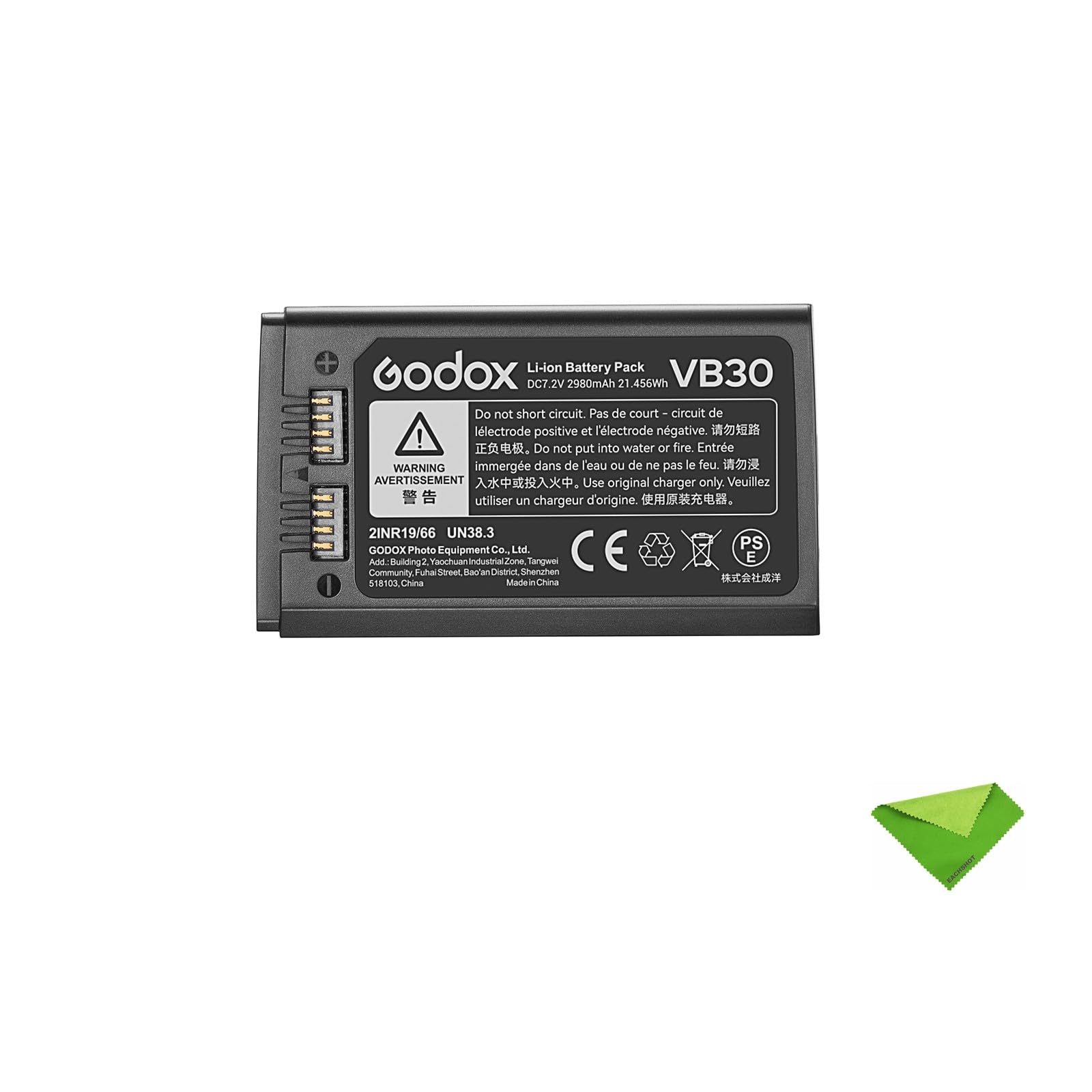 GODOX VB26B Akku 2980mAh - Ersatzakku Für Blitzgeräte V1 & V860III Serie