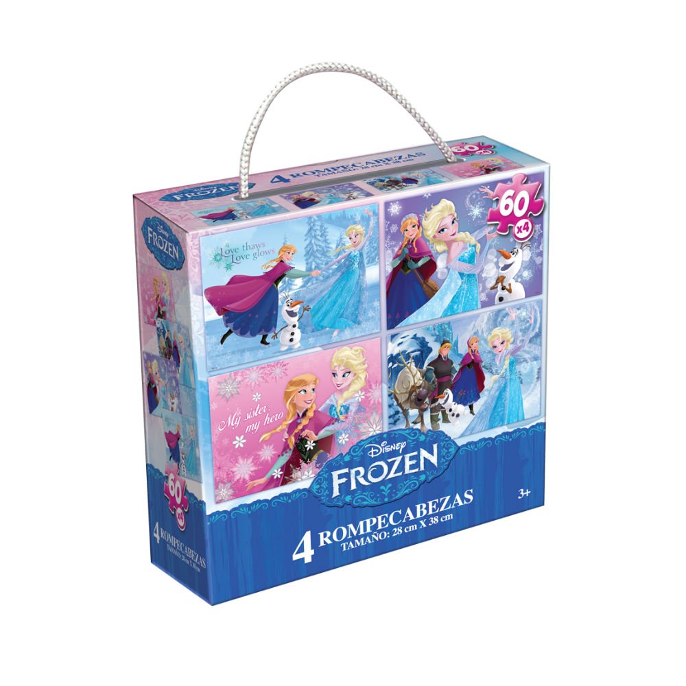 Novelty Corp - Rompecabezas 4 en 1 para Niños de Frozen : Amazon.com.mx ...