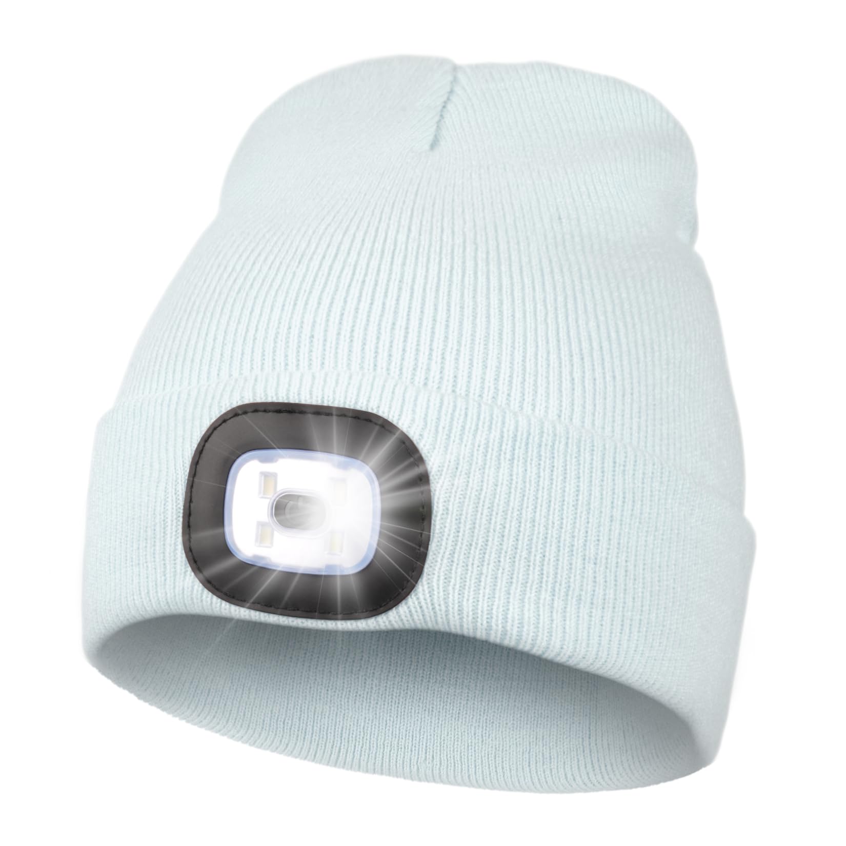MELASA Unisex Beanie with The Light Hands Free Winter Beanie Gifts for Men