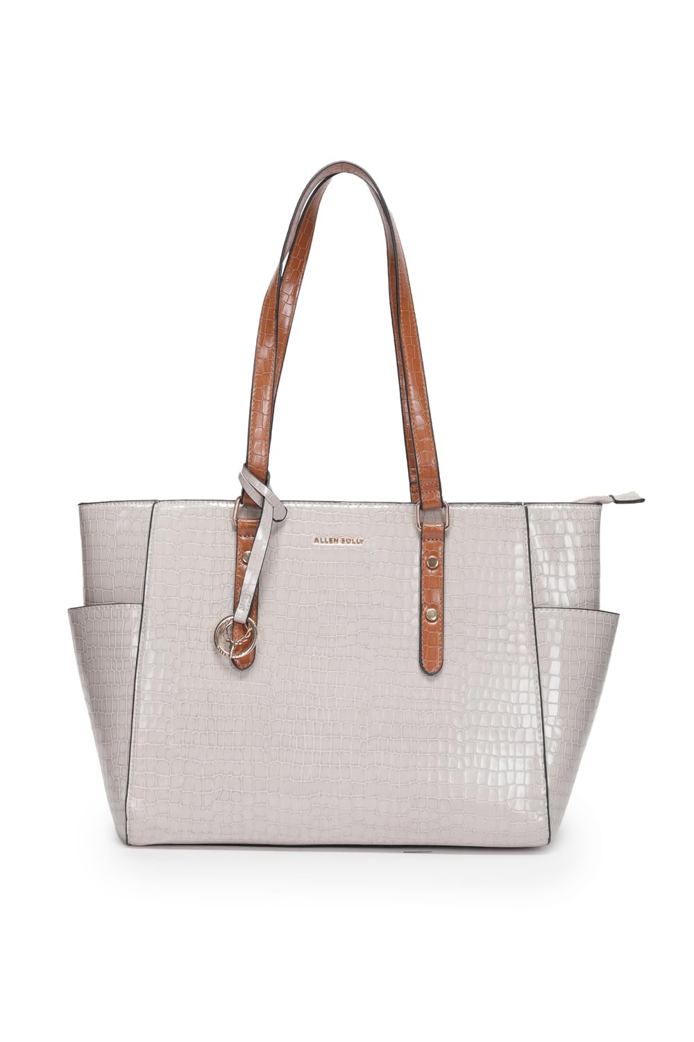 Women Grey Formal Tote Bag-image-2