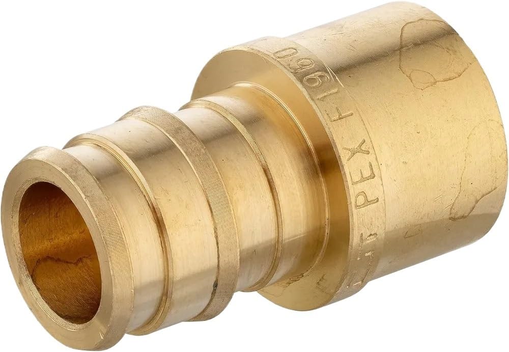Mosiężny PEX, żeński adapter potowy o pełnym przepływie 1/2 "X 1/2" 20 sztuk/opakowanie Przemysłowy łącznik rurowy