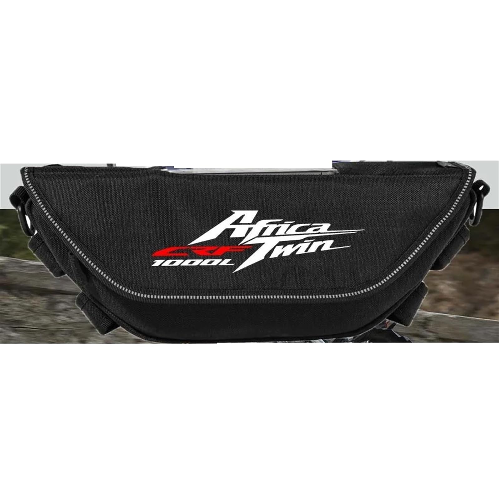 Moto Bolsa Bolsa para Manillar De Motocicleta, para Parabrisas, para Pantalla Táctil para Africa Twin CRF1000 1000L Crf1000 Crf1000l Bolsa de Herramienta(Negro 5)