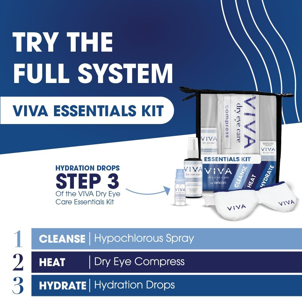 Viva Hydration Eye Drops | Preservative-Free Dry Eye Relief | Instant Moisture | 0.33 Fl Oz (10 mL) - Image 5