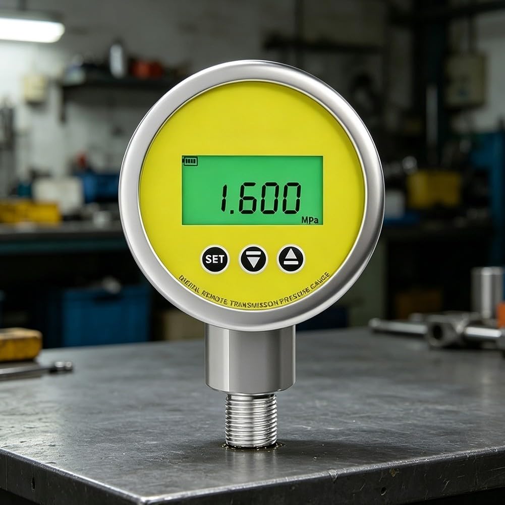Indicador de presión de agua industrial para la automatización de la