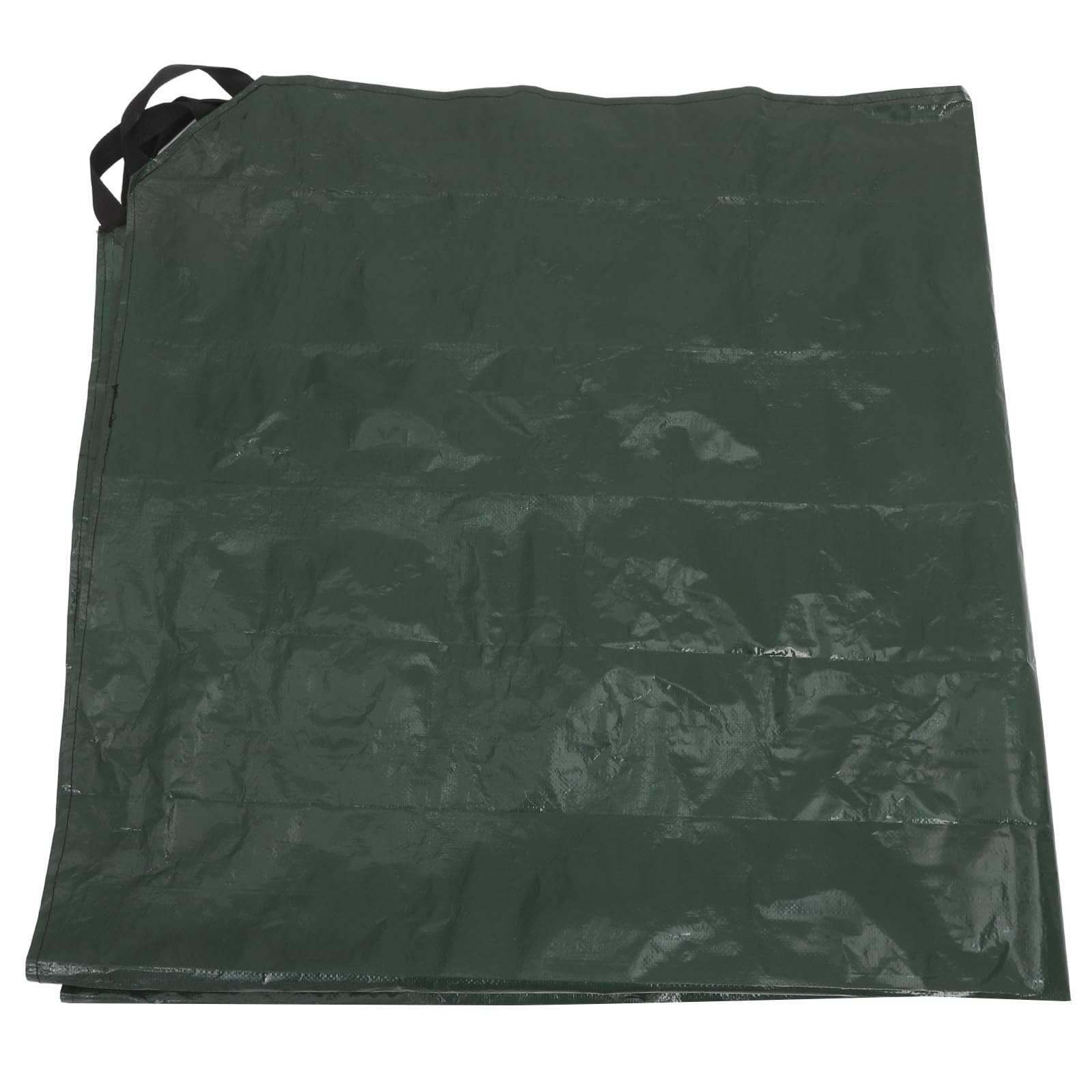 MAJORMENCH Heavy Duty Leaf Tarp 1.98x1.98m Collapsible Lawn Bag with Handles, Woven PE Material for Garden Cleanup and Outdoor Debris Collection
