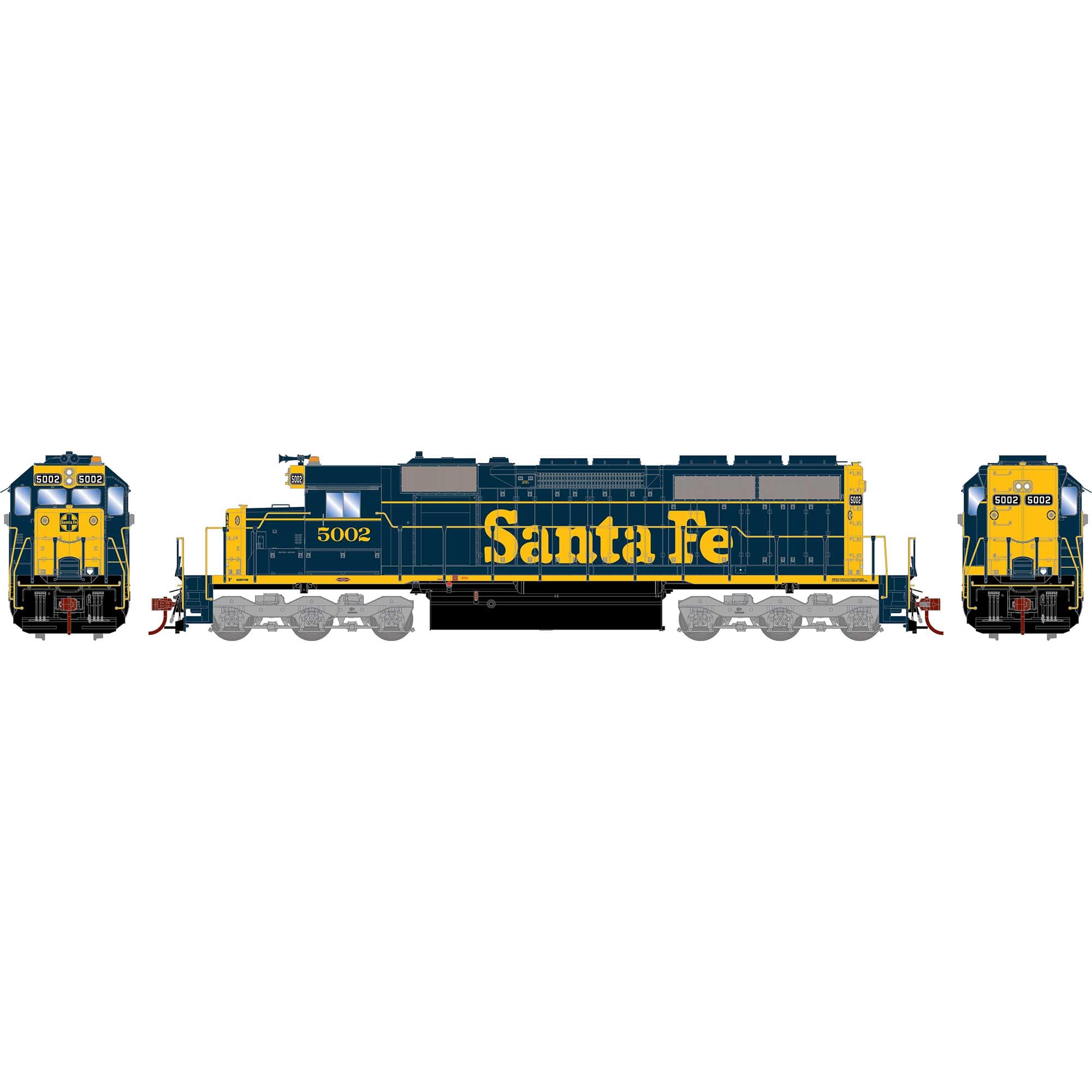 Athearn HO SD40 Santa Fe #5002 ATH87224 HO Locomotives