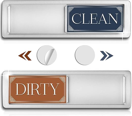 Dishwasher Magnet Clean Dirty Sign, Easy to Read Clean Dirty Magnet for Dishwasher, Strong Magnetic Dishwasher Sign