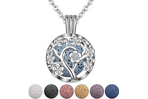 INFUSEU Sakura Tree Aromatherapy Necklace: Tranquil Oasis for Mind, Body, and Soul