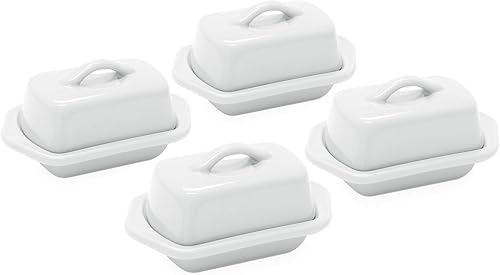 Miniatura 6 de Chantal Mini plato de mantequilla cubierto de cerámica, 5 pulgadas, gris desteñido