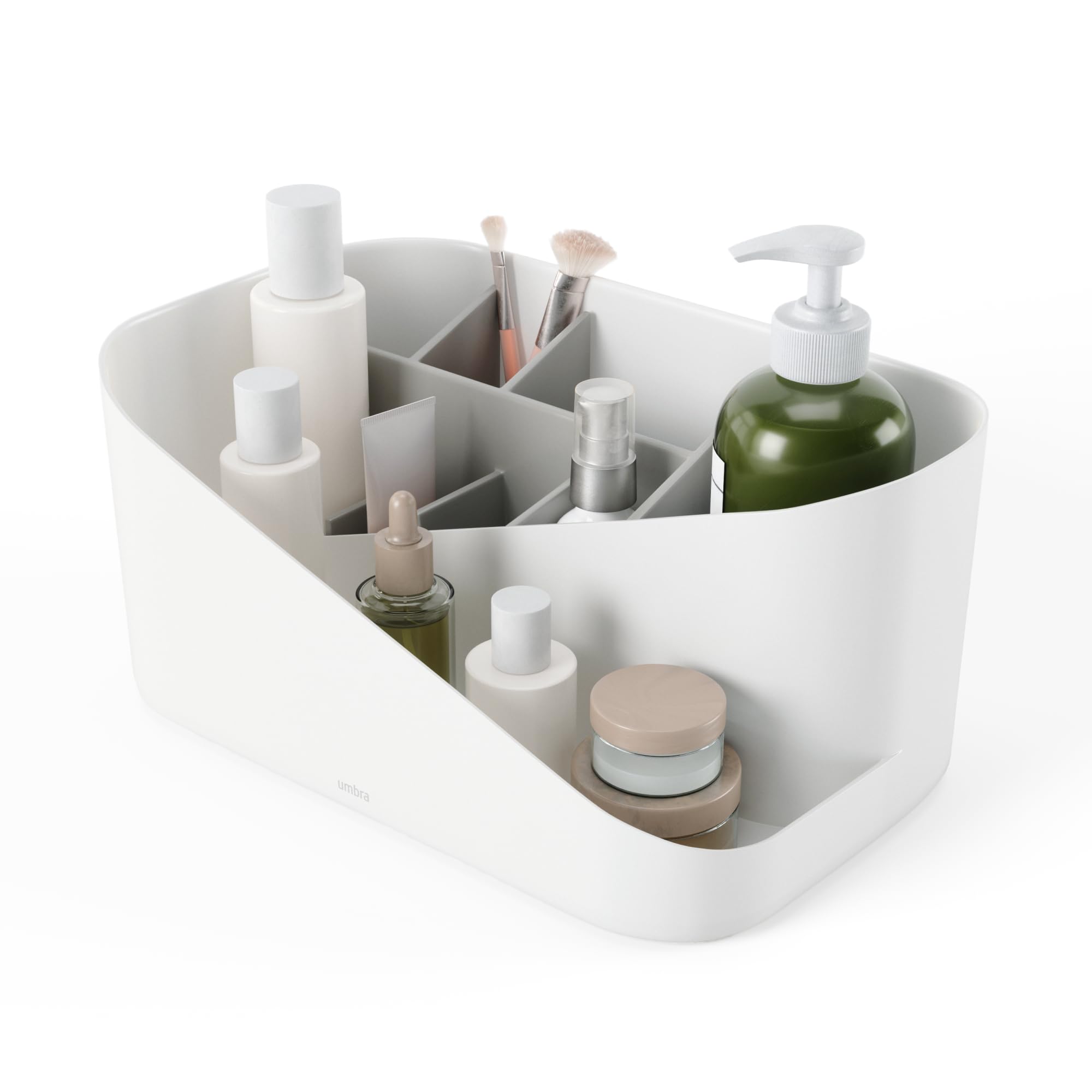 GLAM COSMETIC ORGANIZER WHT/GRY
