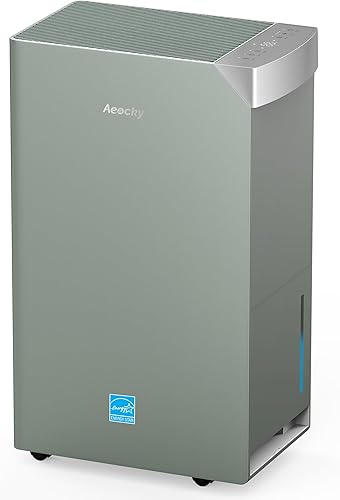 Miniatura 11 de Deshumidificador Energy Star versión 6.0 de 4500 pies cuadrados, deshumidificador inteligente AEOCKY Max de 74 pintas/D con manguera de drenaje,
