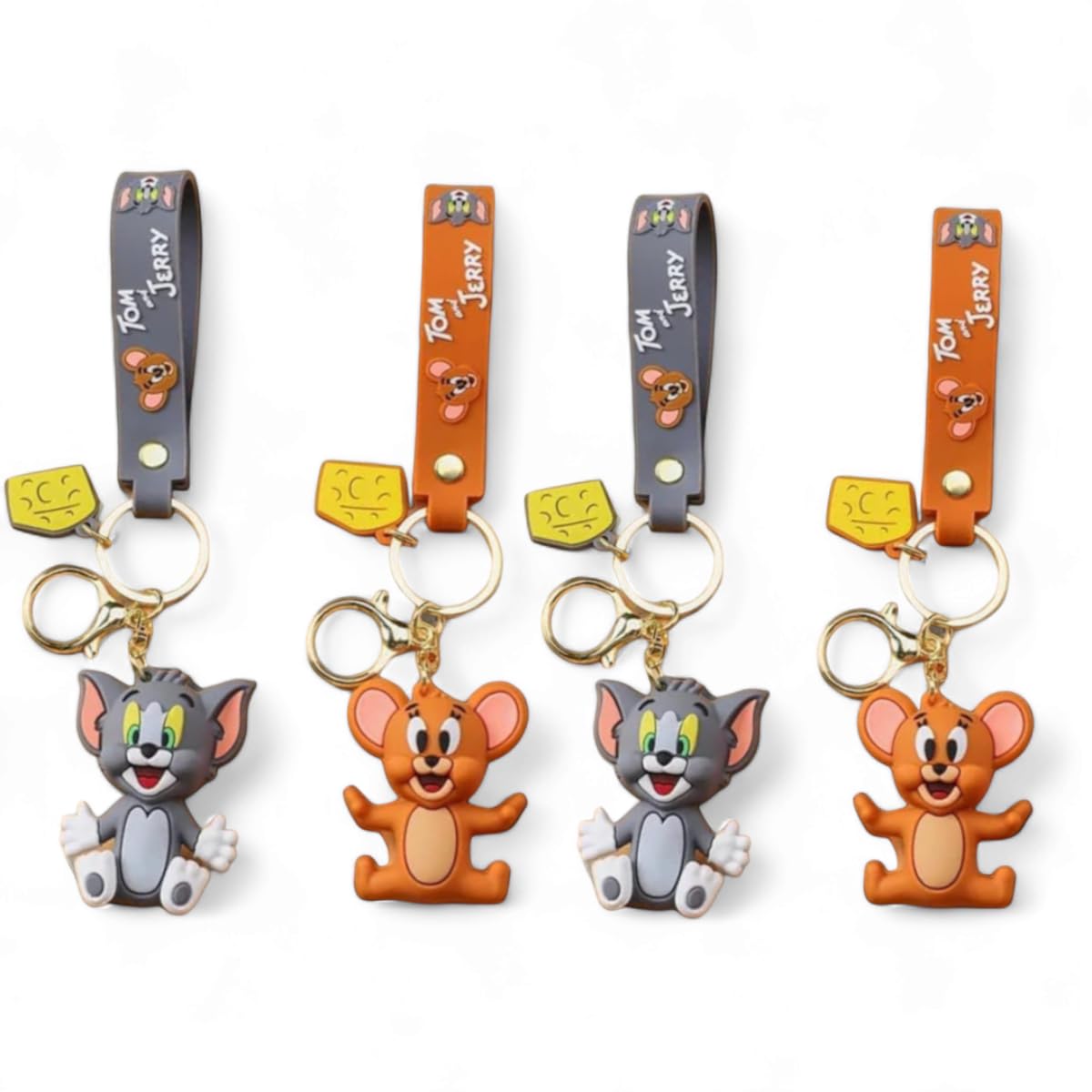 AEROSTARK Rubber Tom And Jerry Keychain Couple Keychains For Girls Key Chain Anime Merch Toys (Tom & Pack Of 4 (2 2 Jerry) Grey,Brown) (B0D44RCQ6P) Amazon Price History, Amazon Price Tracker