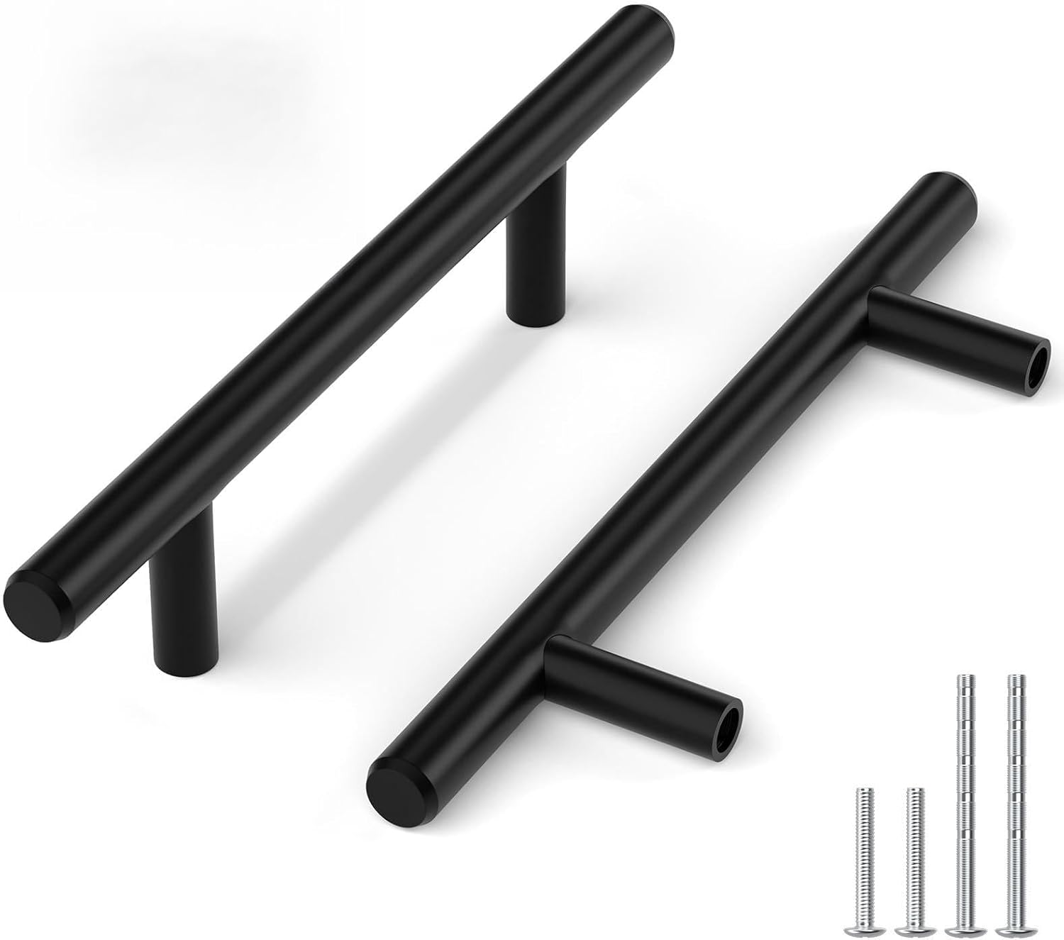 homdiy 25 Pack 3 Inch Solid Cabinet Handles Black Cabinet Pulls Kitchen Cabinet Handles Black for Dresser Drawer Cupboard