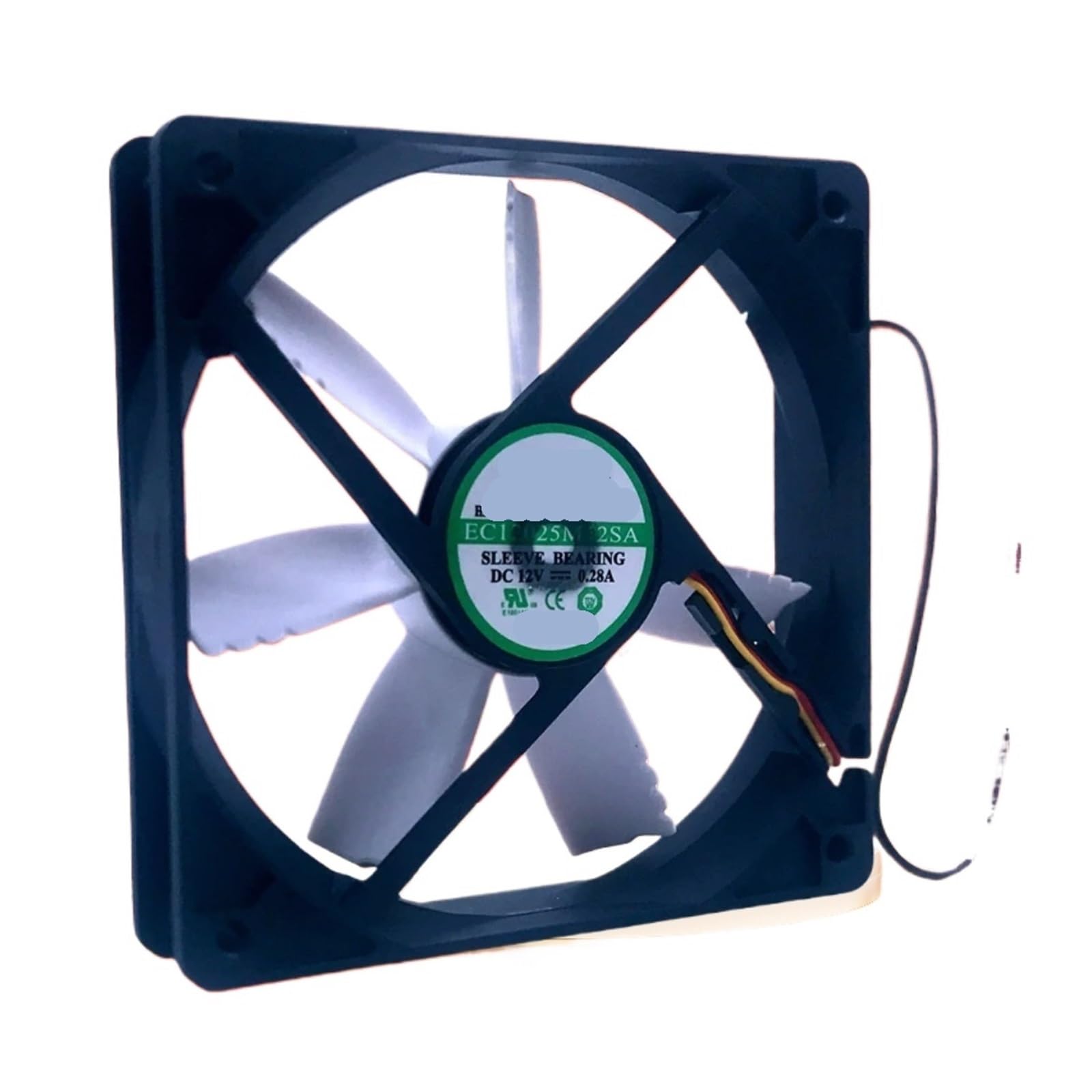 TYHUJKKL 120mm Case Fan Mute Cooling Fan EC12025M12SA 12025 12V 0.28A 1200RPM 58.6CFM 18.6DBA
