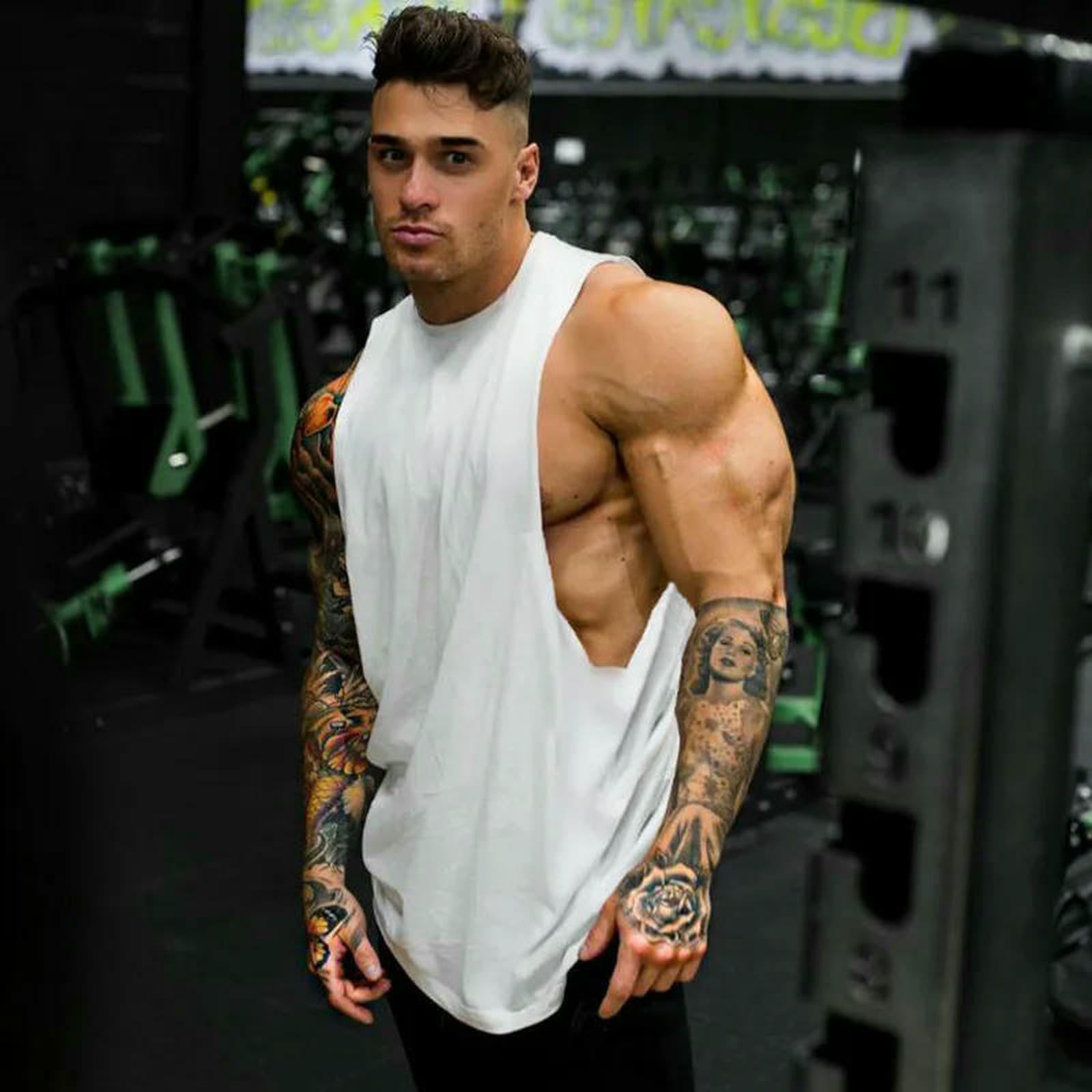 Męska kamizelka fitness, tank top, kulturystyka, ulica fitness, koszula bez rękawów, odzież sportowa, kamizelka mięśniowa
