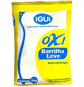 Barrilha Leve iGUi Elevador pH+ Para Piscinas Fibra Vinil e Alvenaria 2kg - Original