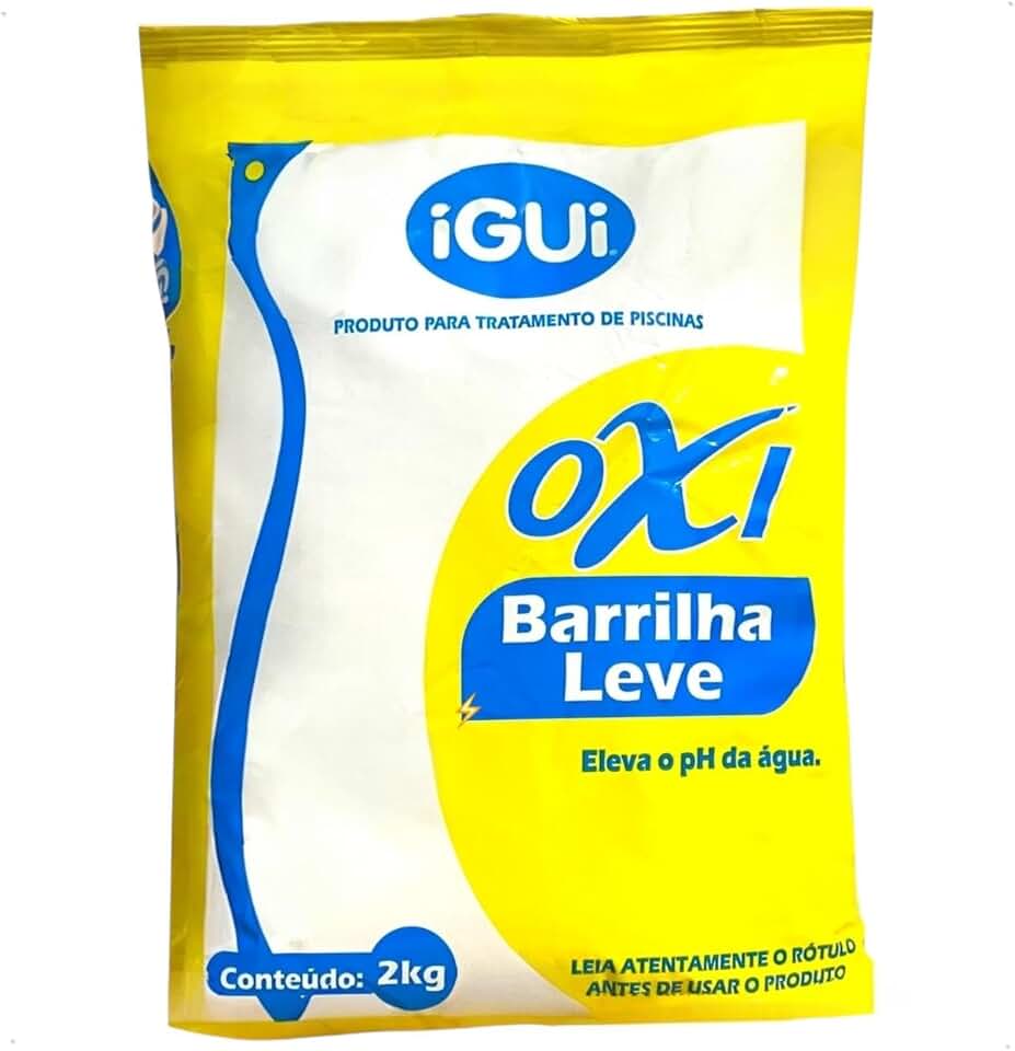 Barrilha Leve iGUi Elevador pH+ Para Piscinas Fibra Vinil e Alvenaria 2kg - Original