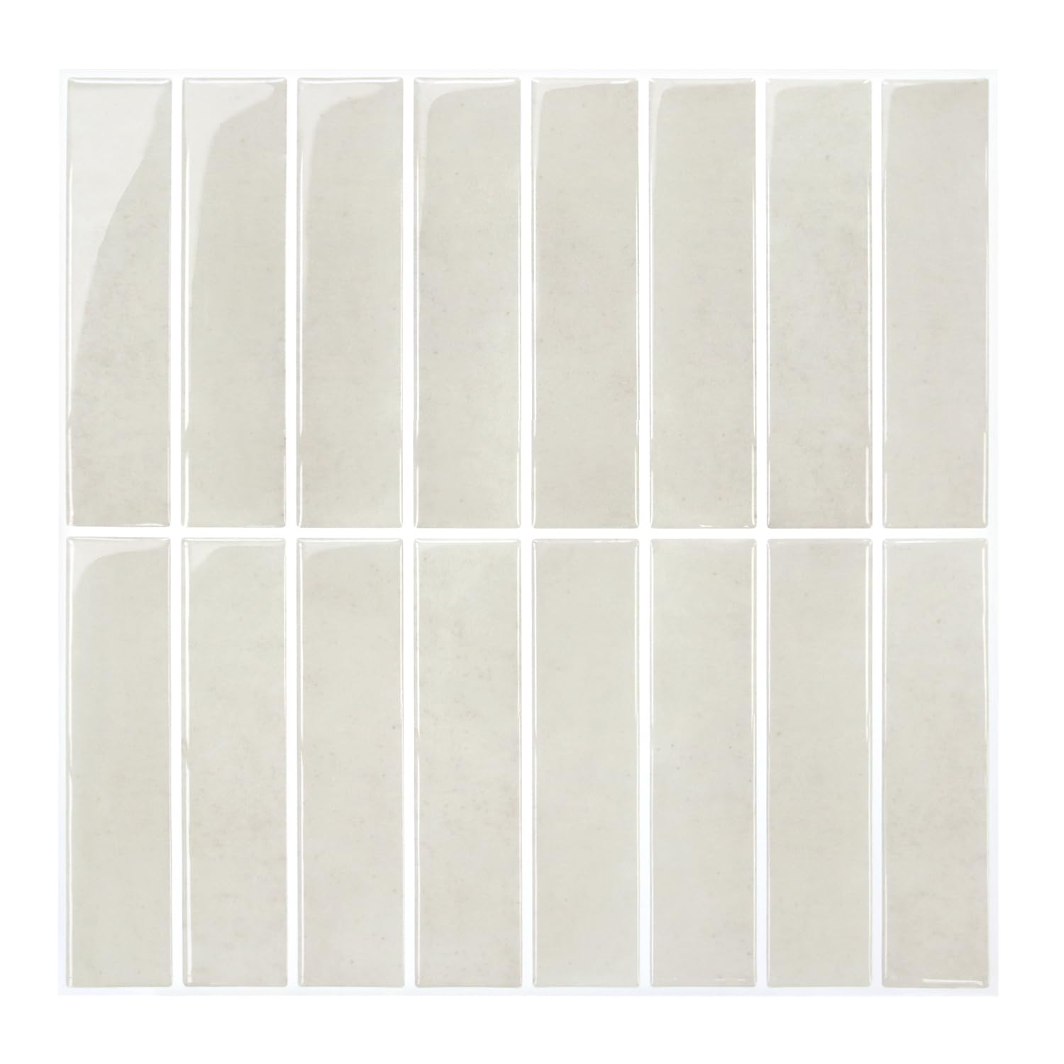 Commomy 3D-tegelstickers, plaktegels, keuken, badkamer, beige