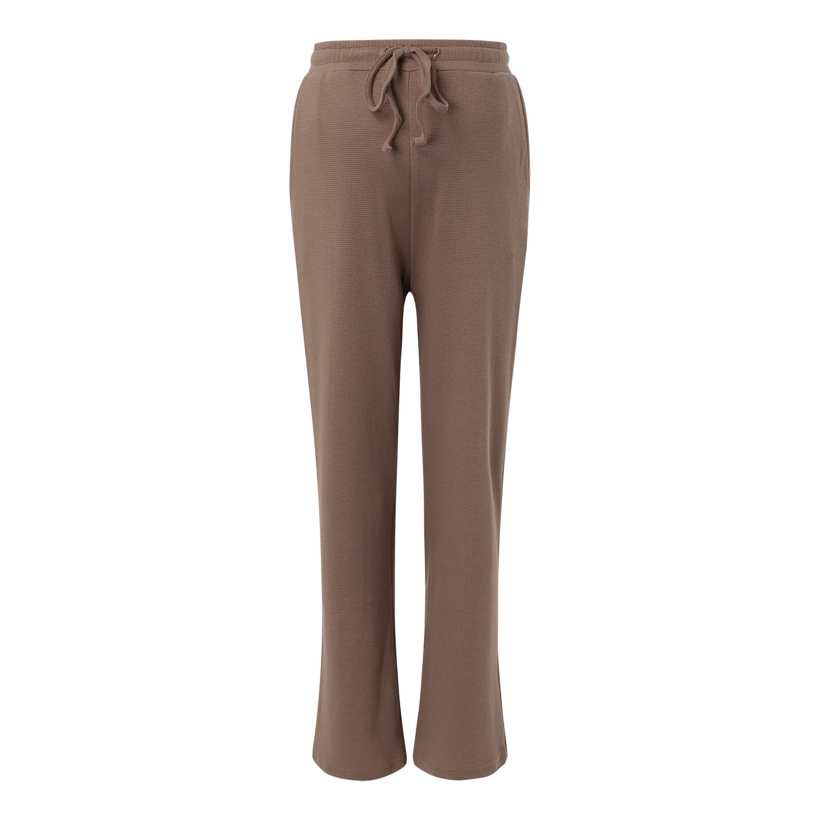 Generisch Pantalon de maternité pour femme, sans couture, doux, taille haute, legging, poches décontractées, pantalon ample