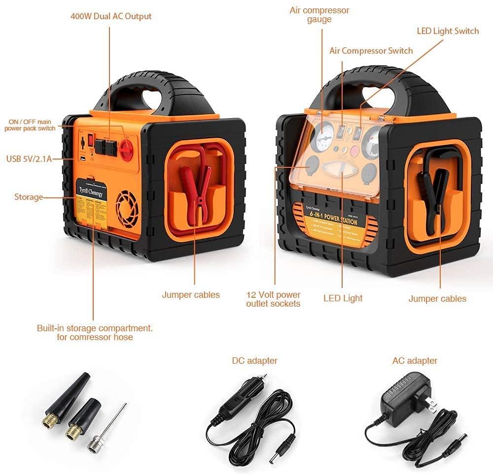Tyrell Chenergy 1400Amp 12V Car Battery Booster Jump Starter Pack with