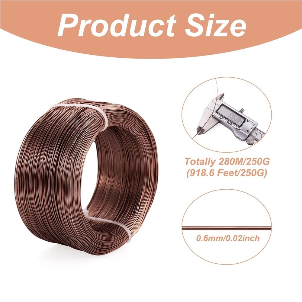INSPIRELLE Aluminium-Basteldraht – Biegbar, 0,8 Mm, 150 M, Silber