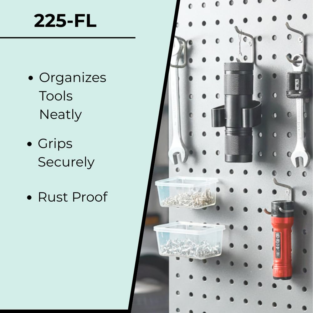 Clip de resorte, clip de agarre, sostiene 3/4-1 1/8 pulgadas de diámetro con tornillos, escoba, tubo, soporte de herramientas para pared, camión, jardín, clips de agarre Gibson, parte 225-FL,