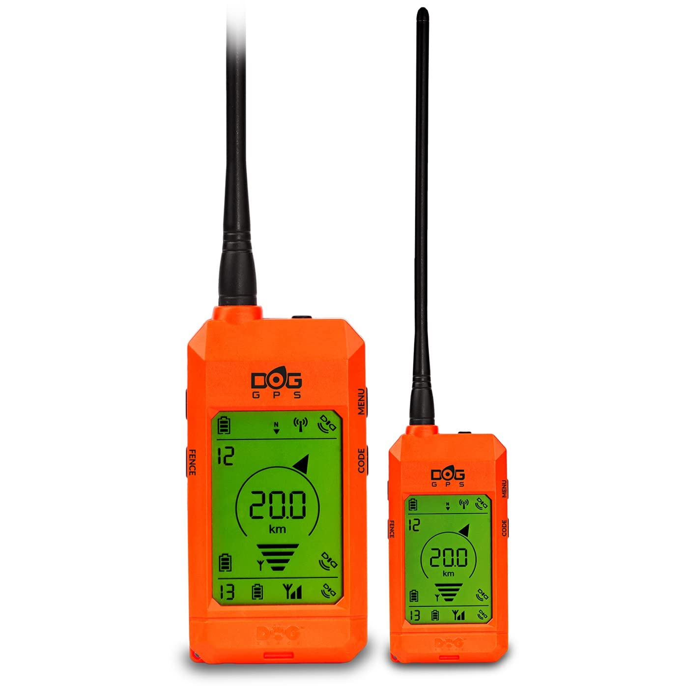 DogTrace GPS X30B Hundeortungsgerät für die Jagd, bis zu 13 Hunde, mit Tasche, Orange