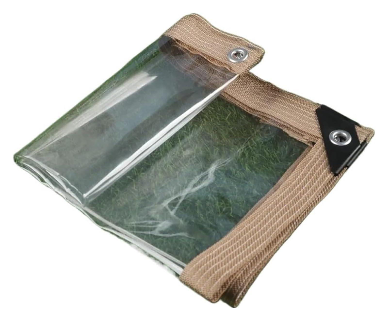Heavy Duty Waterproof Cover Tarp, 0.35mm PVC Transparent Rainproof Tarpaulin Outdoor Sunshade Balcony Camping Multiple Sizes(2x3.0m)