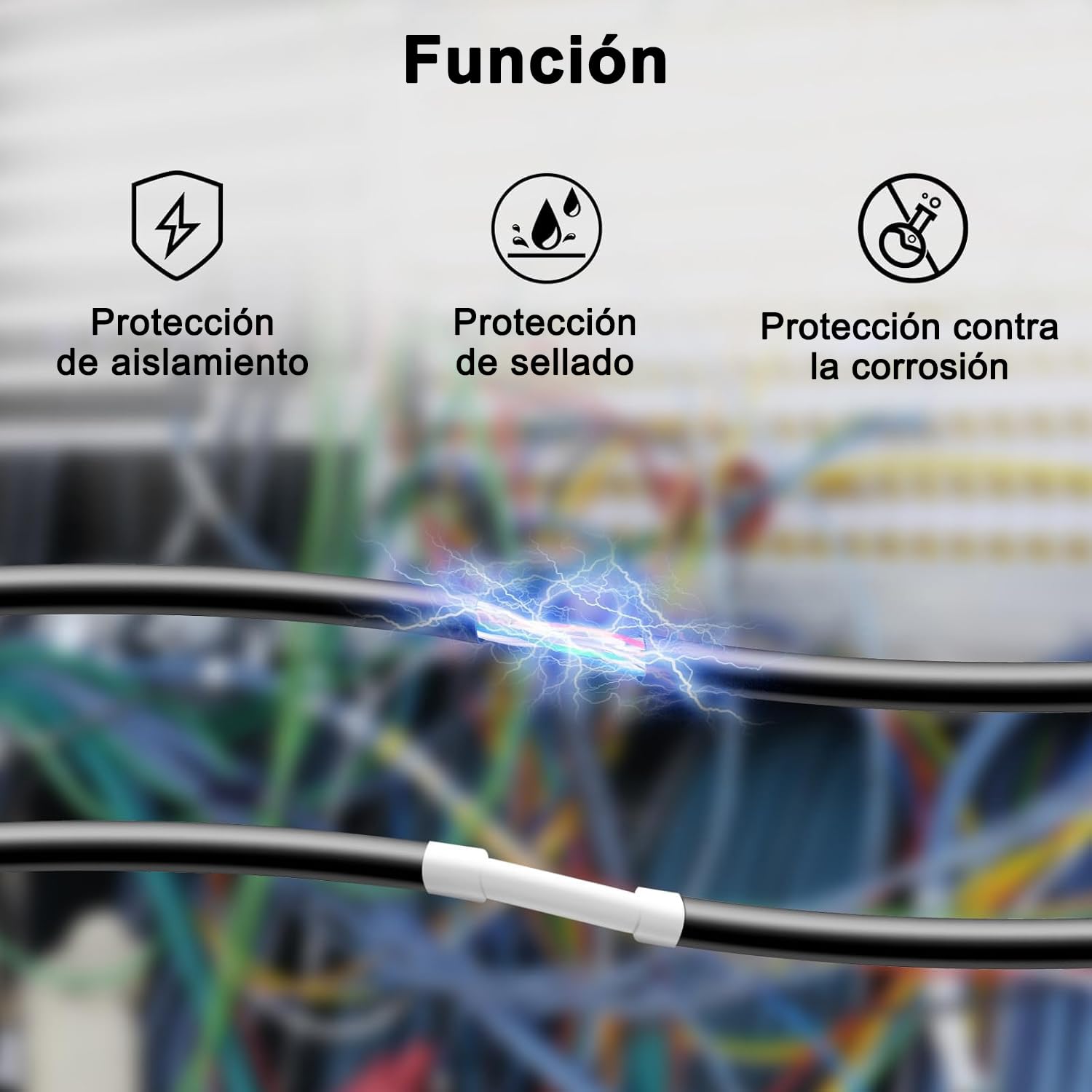 Paquete 8 Repuesto para 18051 Negro sobre Blanco 6mm compatible Dymo