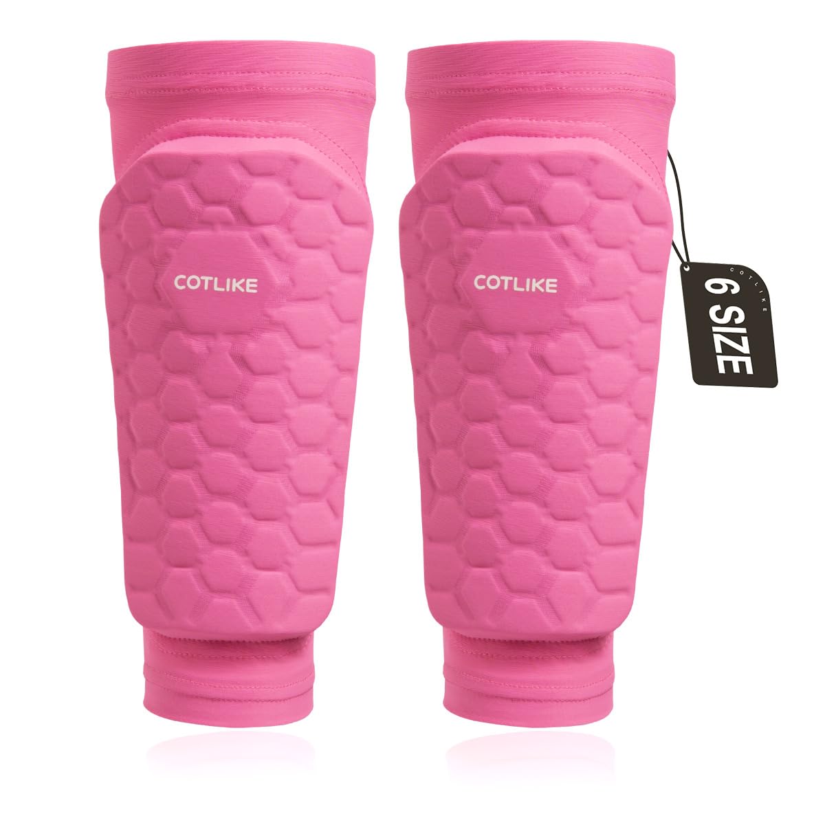 Soccer Shin Guards for Kids Youth Adults, Ski Shin Guards Sleeves for 2-18 Years Old Boys Girls Men, Calf Compression Sleeve with Honeycomb Pads,