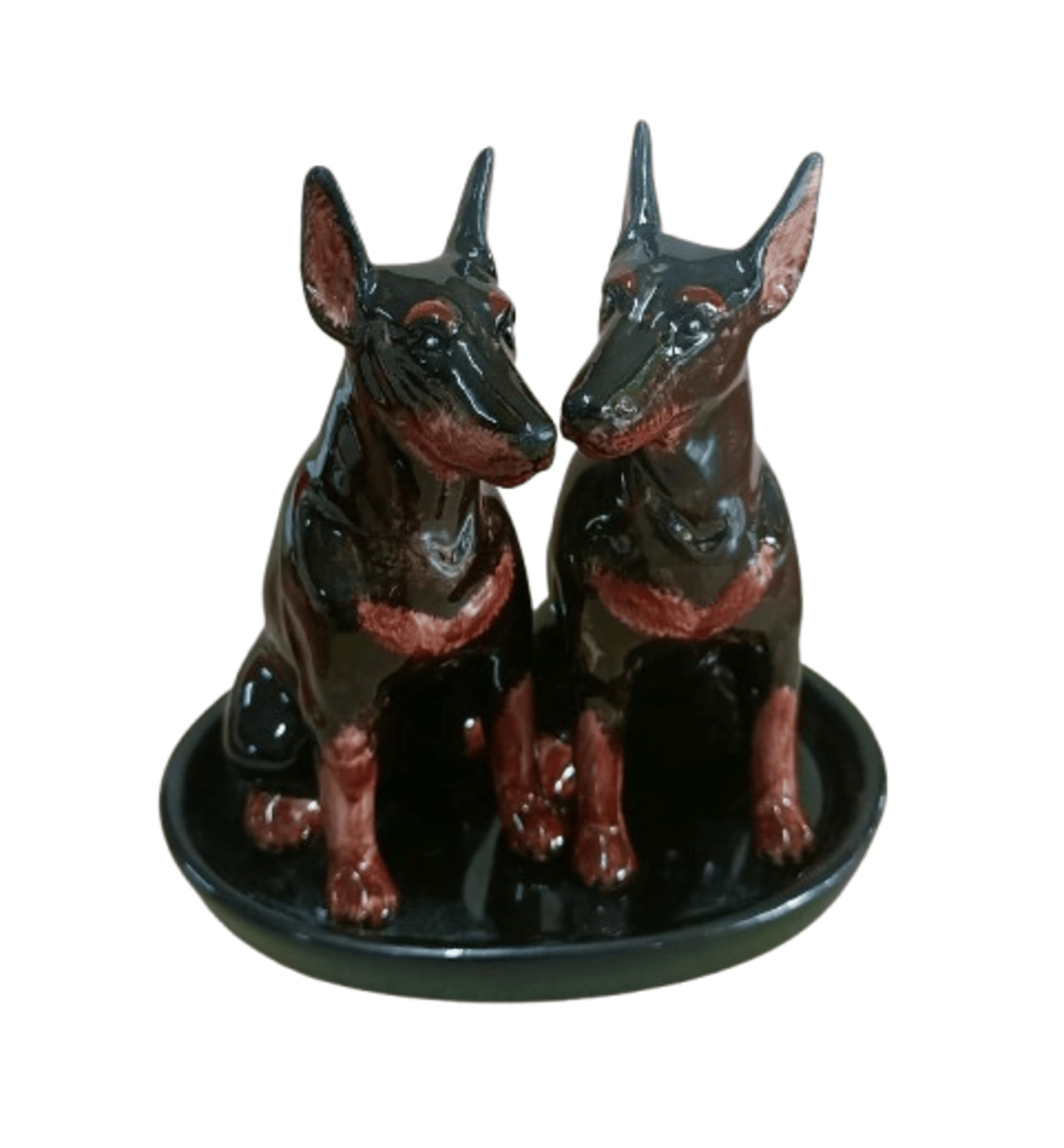 Salière poivrière chien dobermann pour égayer vos repas en famille et sublimer la table