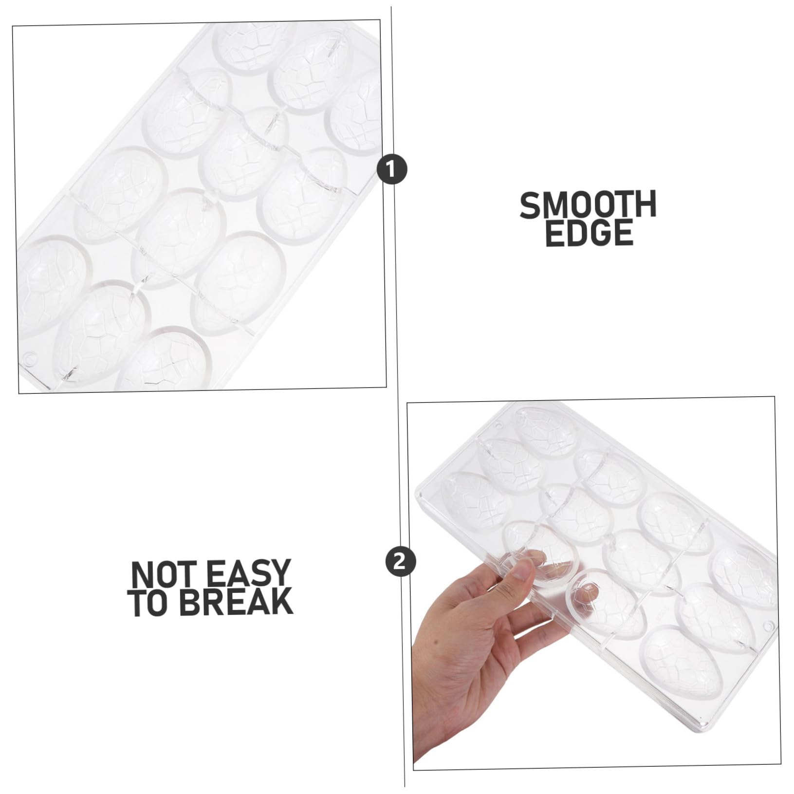 Amosfun 3 Piezas Moldes De Frutas Molde Para Hornear Chocolate Cubo De Helado s De Cocina De Chocolate Bricolaje De Conejito Pegajoso El Plastico Transparent