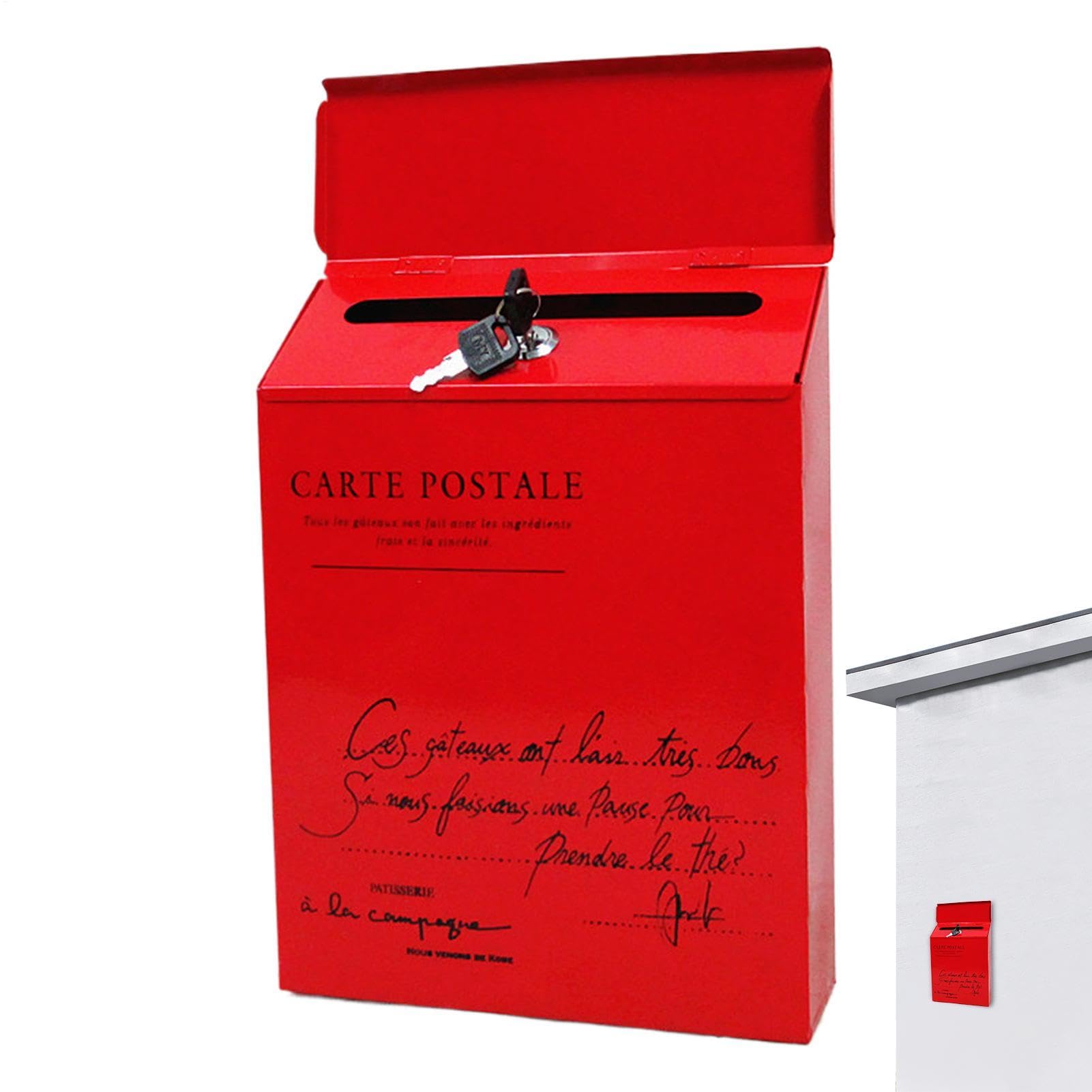 Boîte aux lettres murale pour protéger le courrier de la pluie et du vol