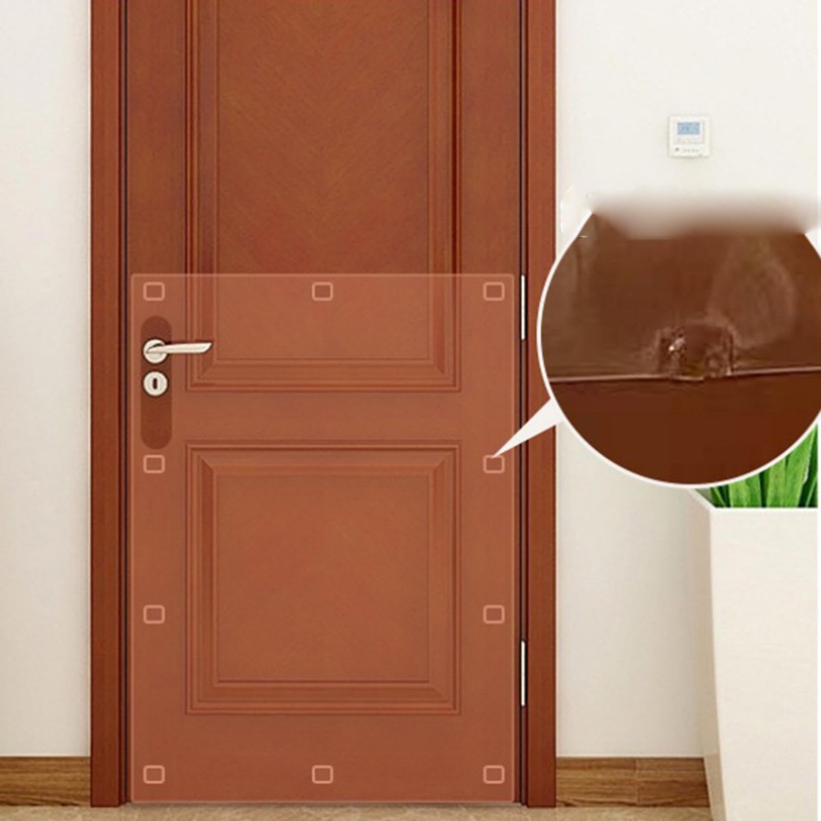 Panel Protector Resistente contra arañazos de Puerta, solución no Adhesiva para Muebles, arañazos agresivos de Mascotas, Duradero y Resistente. El