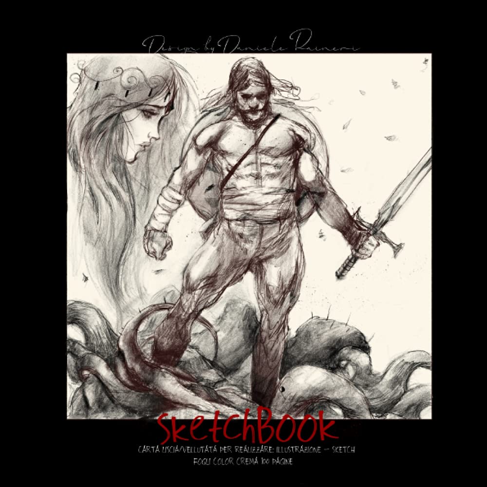 SKETCHBOOK carta liscia vellutata color crema per sketch e illustrazione (Italian Edition)