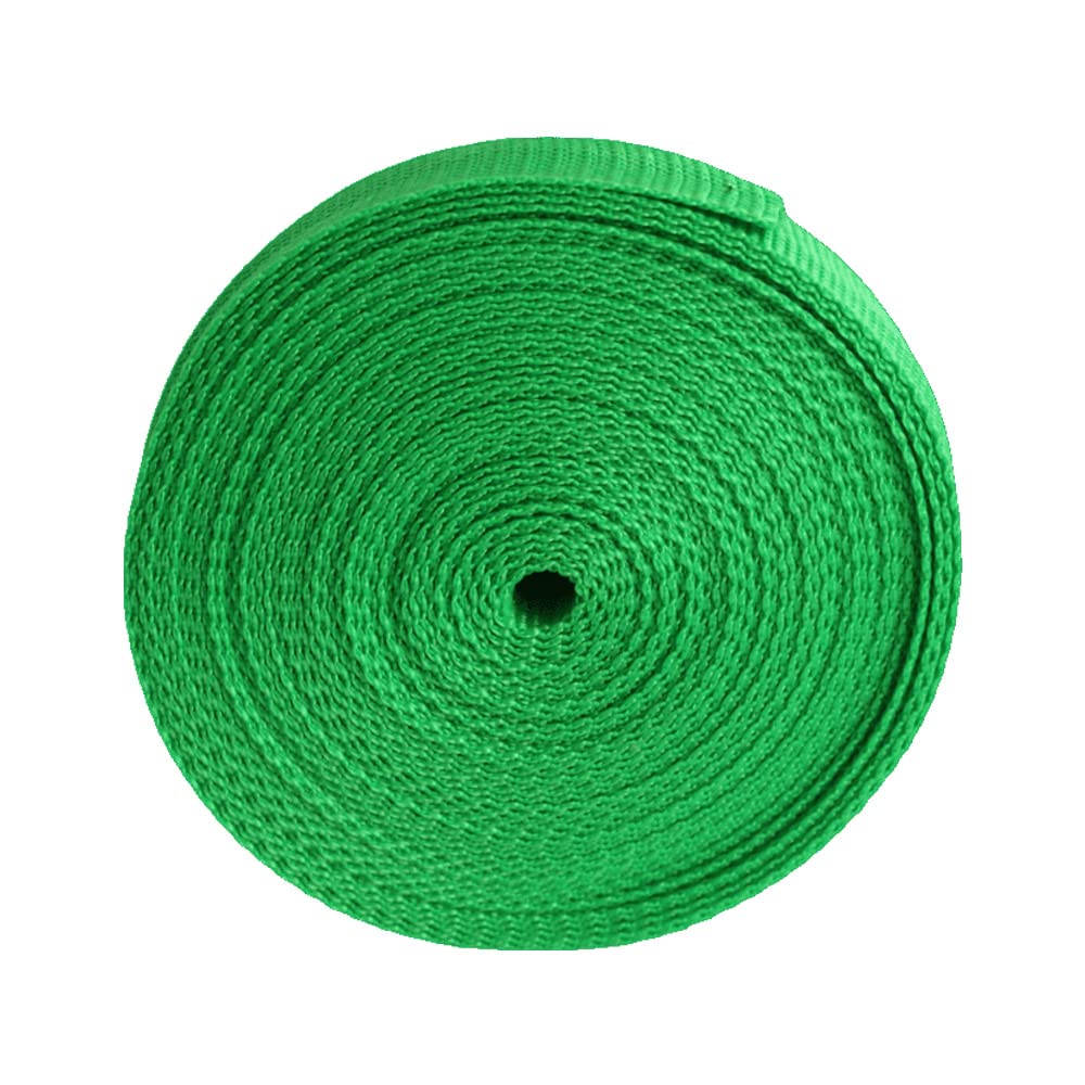 Polypropylene Webbing Straps 20mm 25mm 30mm 38mm 40mm 50mm Tape Backpack Luggage Straps Crafts Outdoor DIY Colours Lengths (38mm/5m, Emerald Green)