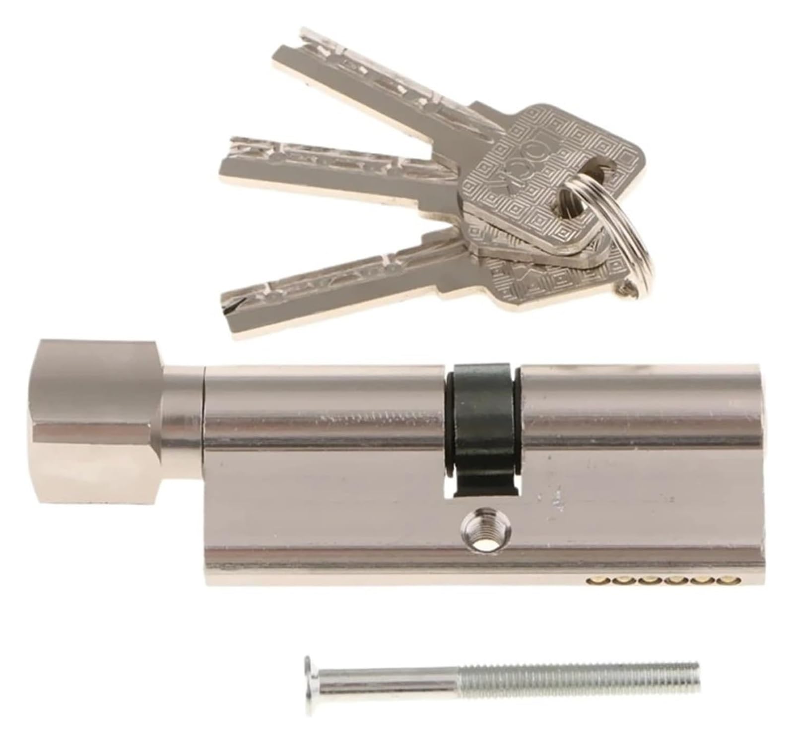 Door Barrel Door Lock, Zinc Alloy Door Lock Cylinder 70 mm Barrel with Keys Indoor