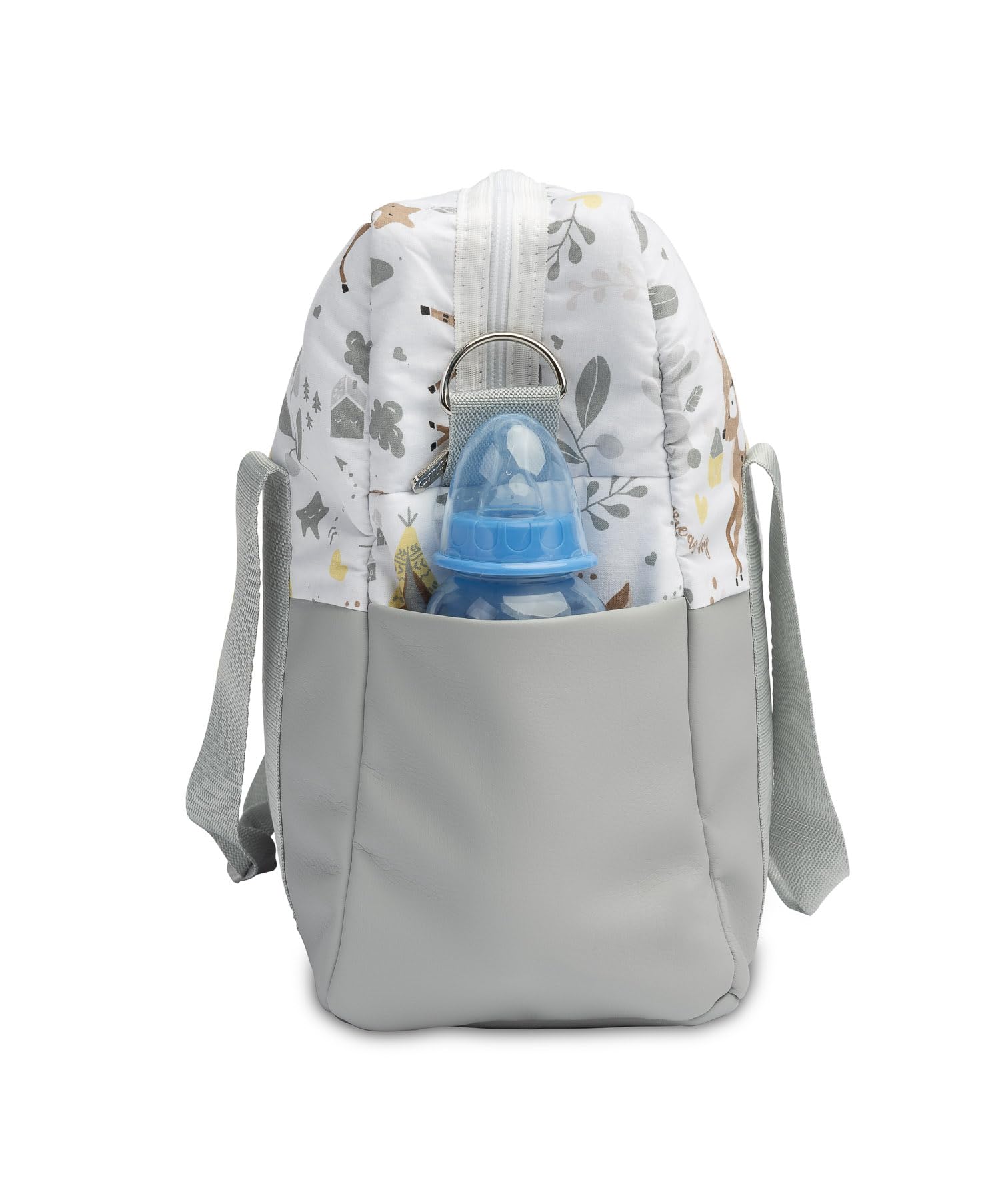Wickeltasche Kinderwagen - Kinderwagen Organizer - Kinderwagentasche mit Reißverschluss, Kinderwagenbefestigung, mit kurzen Griffen und langem Schulterriemen