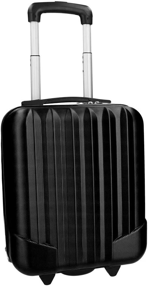 Rigid trolley case PIERRE CARDIN black extra small cabin ryanair VS174