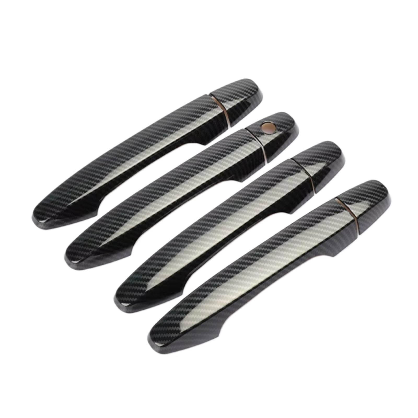 Qdzvalumv Carbon Fiber Car Door Handles Cover Shell Compatible With Cr-V For Civic 2012 2013 2014 2015 2016 Car Door Handle Covers Trim Styling Accessories Set(Carbon Fiber)