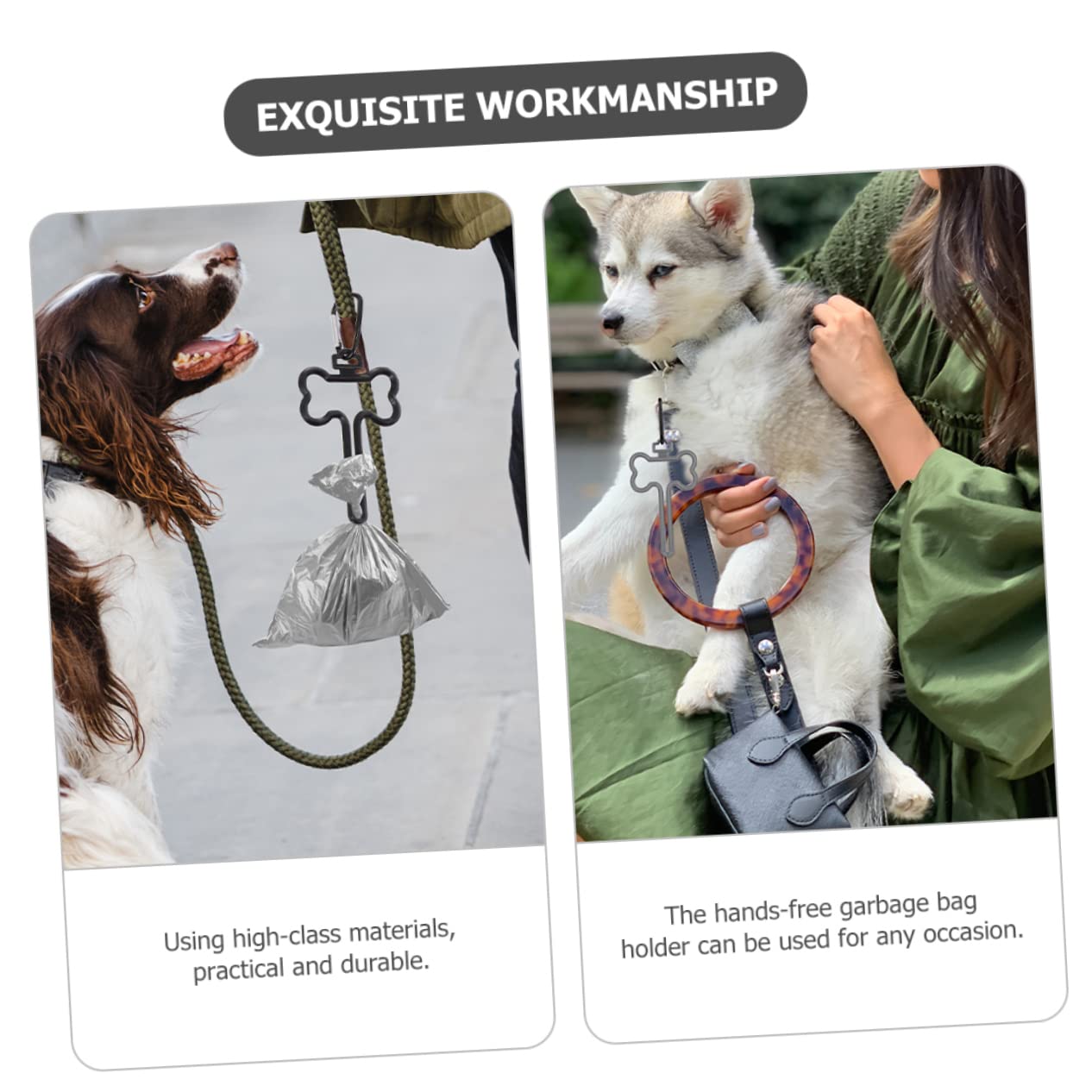 BESPORTBLE Befestigung Volle Kotbeutel 50 Stück Hundekotbeutel Clip Kotbeutelhalter Kotbeutel Befestigungsclip Hundeleinen Beutelclip Hundekotbeutel Kotbeutelversorgung Laufzubehör Für Haustiere
