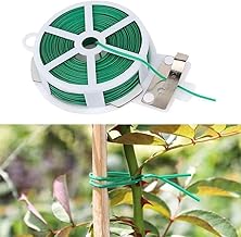 BigTree [100 Meters] Garden Tie Wire 328 Feet Pack of 2 Green Twist Ties with Thread Cutter Flexible Garden Ties Vines Support for Climbing Plants Shrubs Flowers Cable Organization Bag Seal