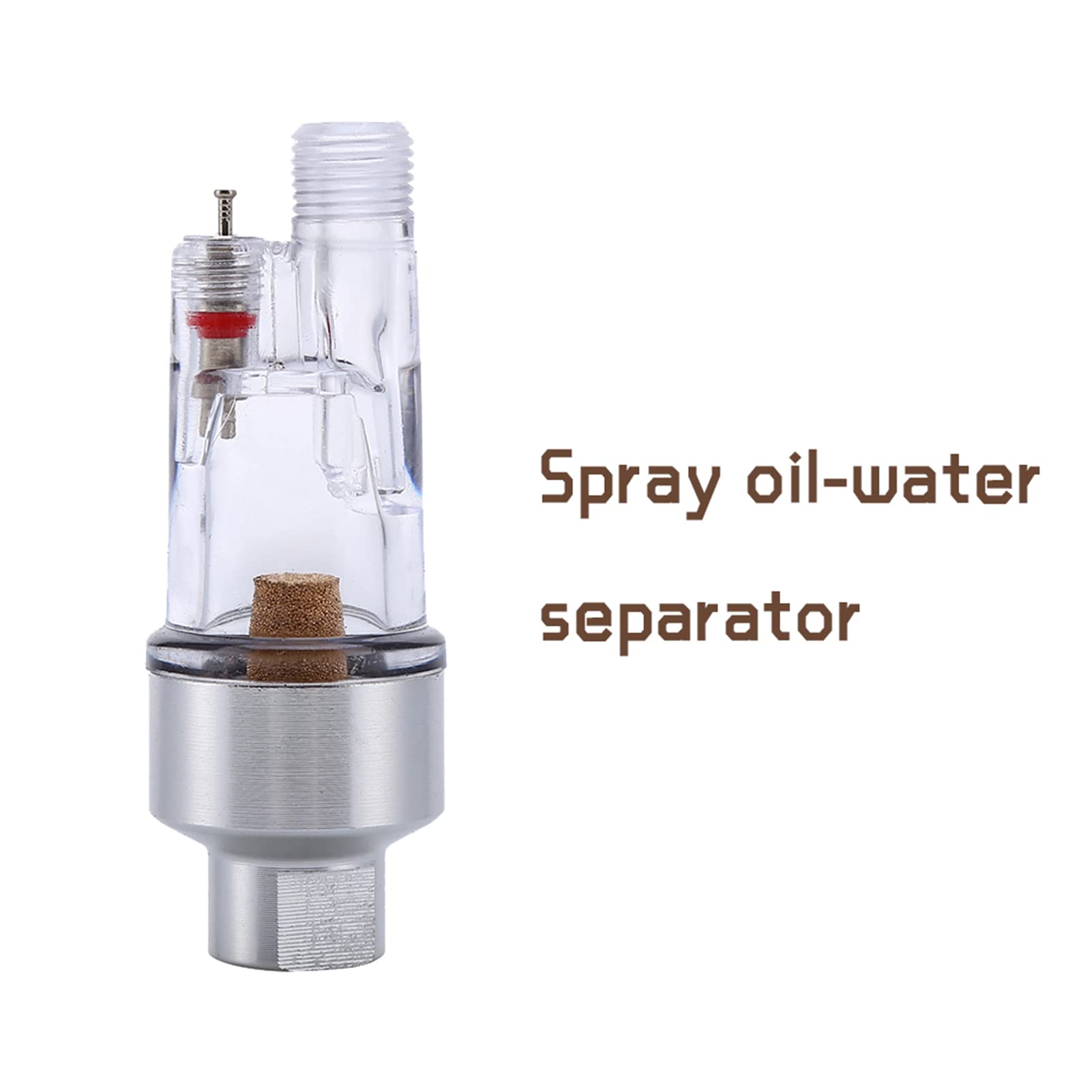 Water Airbrush In-Line Air Filter Water Separator 1/8in Hose Connection Water Oil Separator