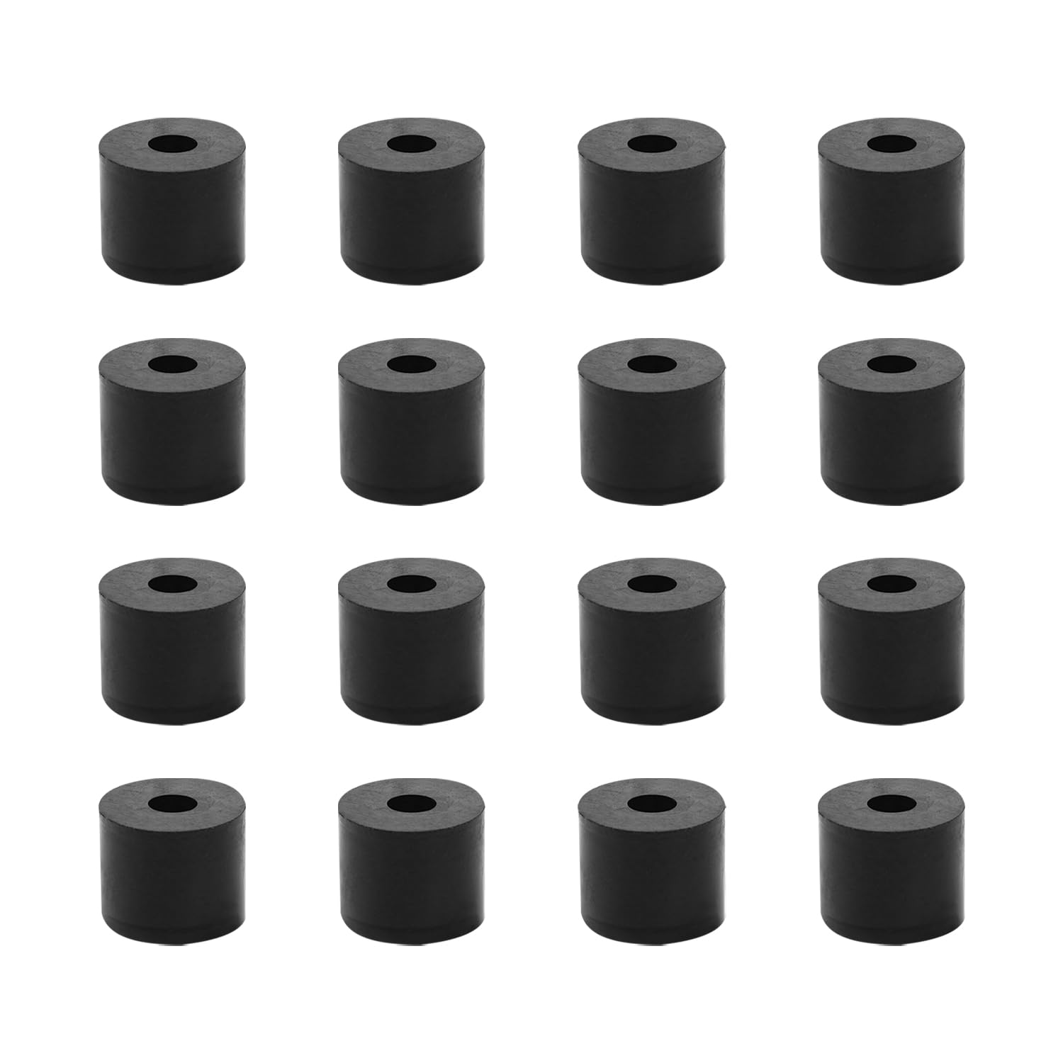 16 Pieces Rubber Spacers, M6 Plastic Spacer Bushings, 18mm Outer Diameter 6mm Inner Diameter 15mm Thickness Plastic Spacers for Home Automotive Accessories, Containers