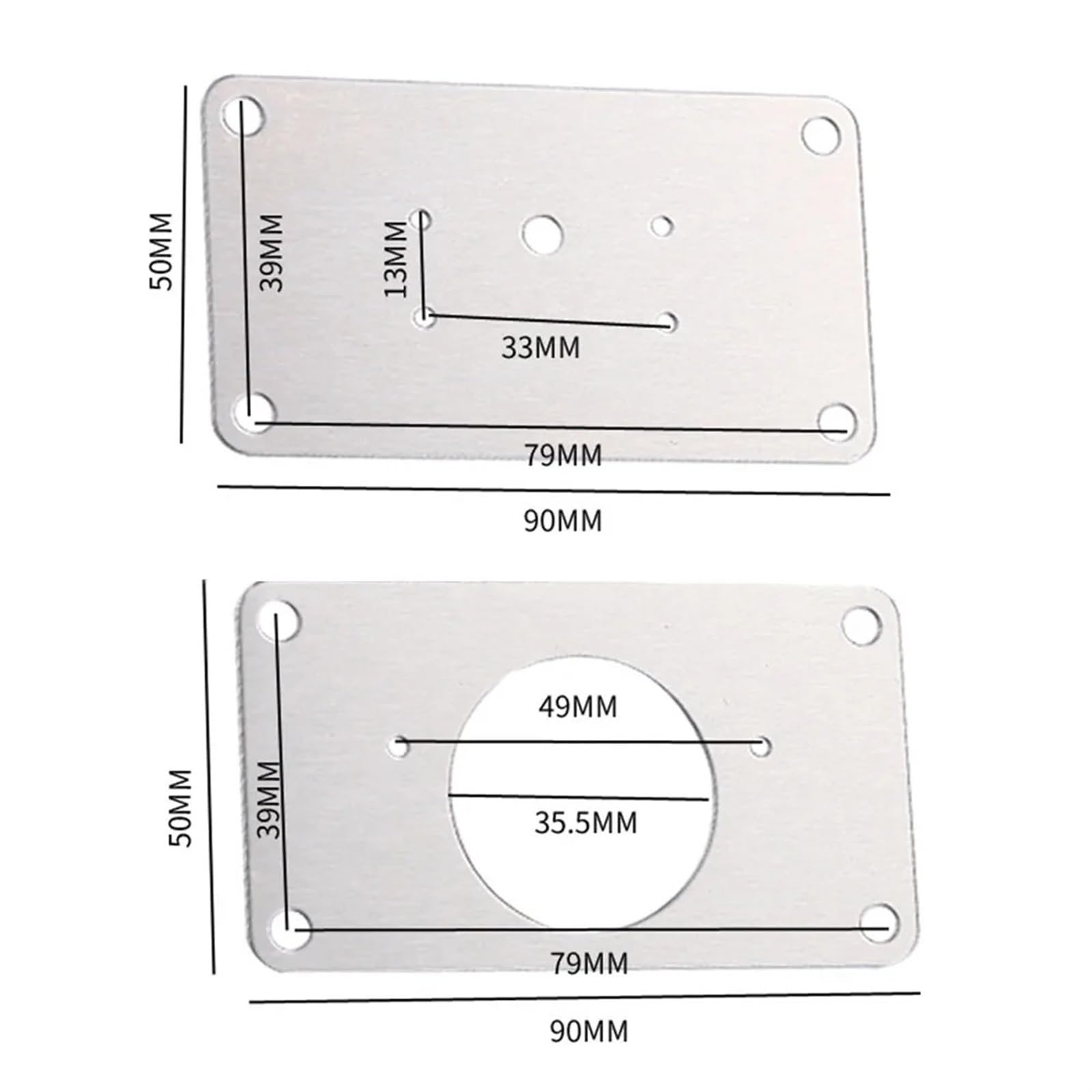 Płytki naprawcze zawiasów ze stali nierdzewnej Szafka kuchenna Szafa Szafa Okno Zawias do drzwi Naprawa Narzędzie do mocowania Okucia meblowe (Color : 10pcs 0.7mm AB)