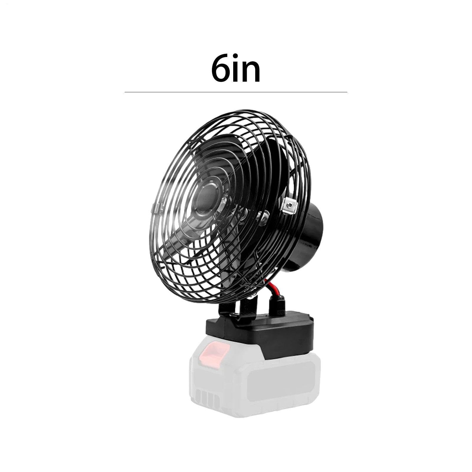 Ventilatore elettrico da tavolo, 15,24 cm, 21 V, funzionamento senza fili | postazioni di lavoro ad alta velocità del motore da 30 W, per camera da , ufficio, patio, barche, roulotte, per