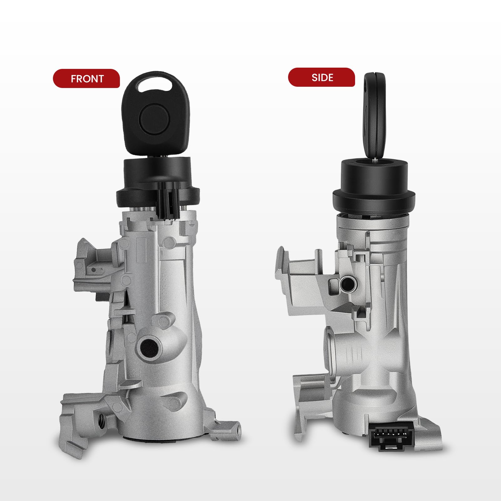 Bloccasterzo Telecomando ZEALfix 1K0905851B Zündschalter Zündschloss Mit Schlüssel, 6 Pins Zündung Lenkschloss Zylinder pour Jetta Golf Touran EOS Caddy Seat Leon A3 TT R8 8P TT 1K0905865 1K0905841