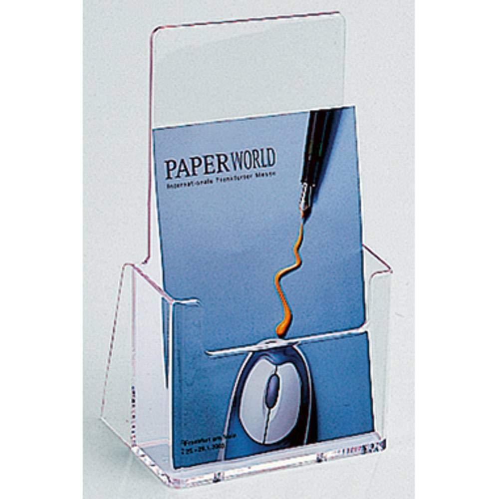 helit H2351002 Desk Leaflet Holder for 1/3 A4 Portrait Clear