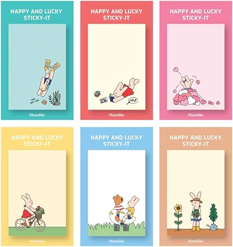 Miniatura 16 de Monolike Grid Olly Molly, Coloring Sticky-it - Juego de 6 bloc de notas autoadhesivo, 50 hojas Rejilla Olly Molly
